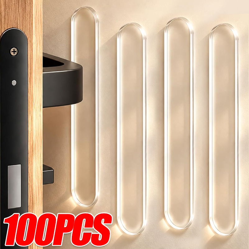 Furniture Hardware Pulls - Silicone Cabinet Bumpers Strips Self-Adhesive Anti-collision