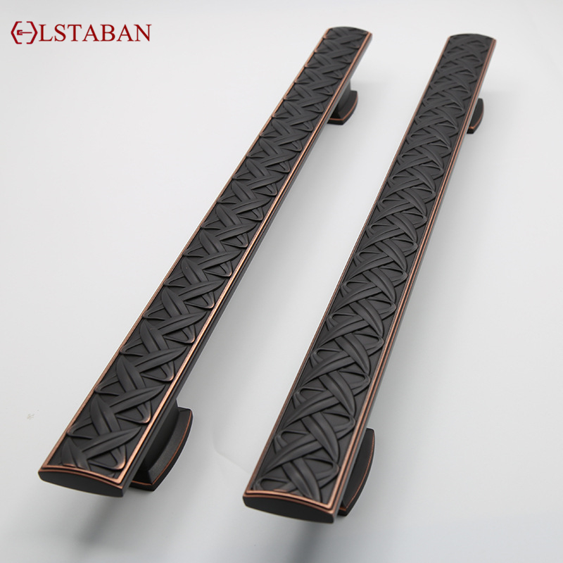 Furniture Hardware Black - LSTABAN Modern Nordic Black Pattern Door