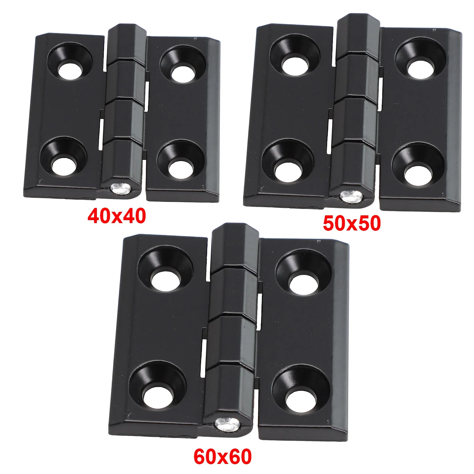Furniture Hardware Black - 1/2pcs 40/50/60mm Butt Hinges Metal Black