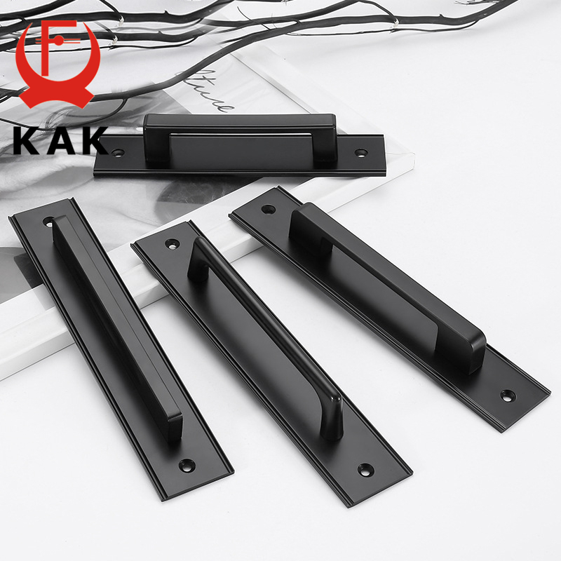 Furniture Hardware Black - KAK Aluminium Alloy Black Door Handles