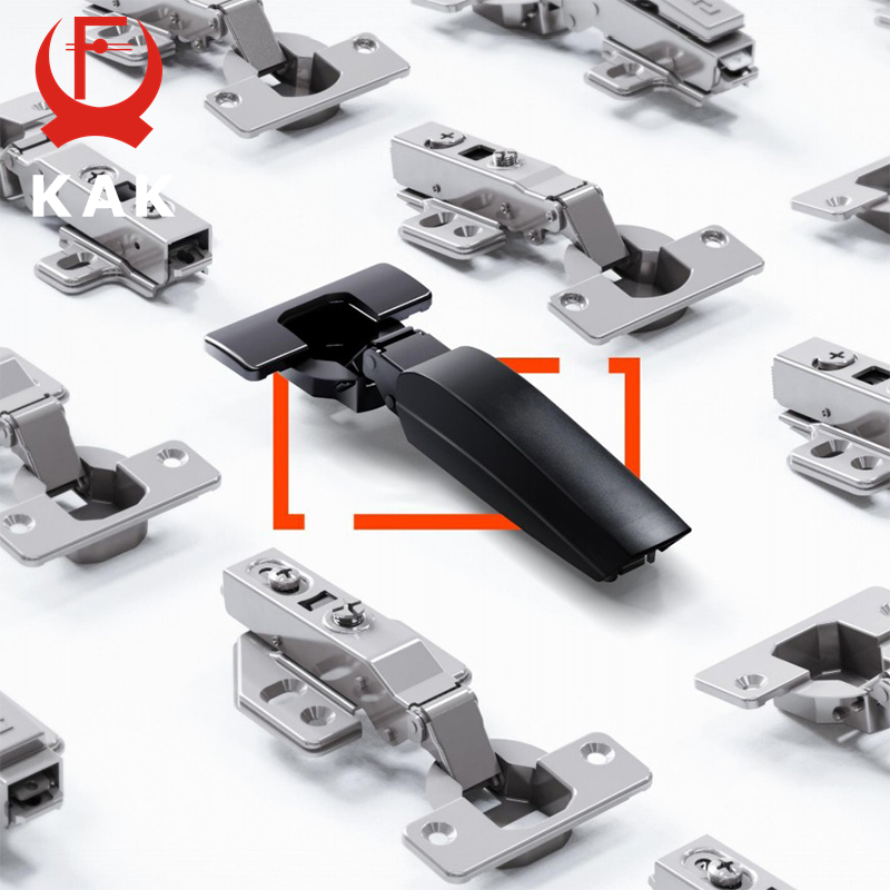 Furniture Hardware Black - KAK 2PCS Hidden Hydraulic Kitchen Hinges