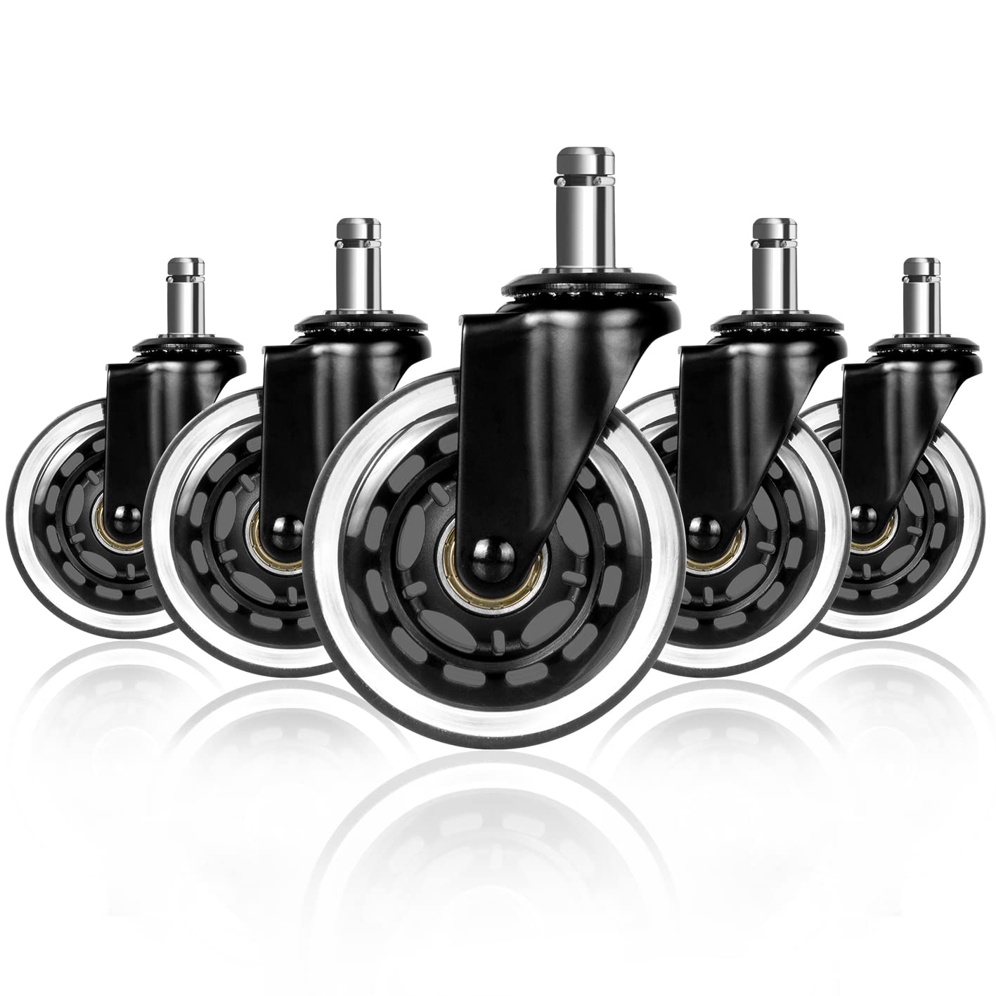 Office Furniture Hardware - 5PCS Universal Mute Caster 50KG Wheel