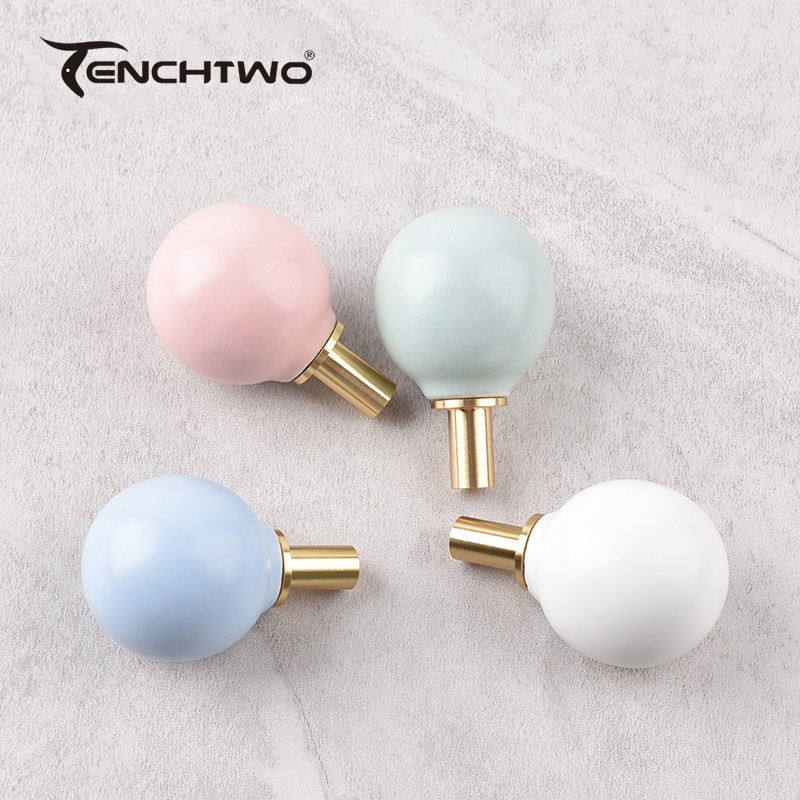 Round Ceramic Hook Clothes Han - Furniture Hardware Pulls recension och pris