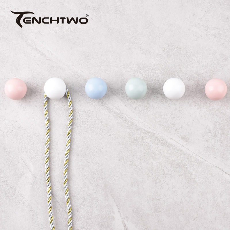 Round Ceramic Hook Clothes Han - Furniture Hardware Pulls recension och pris