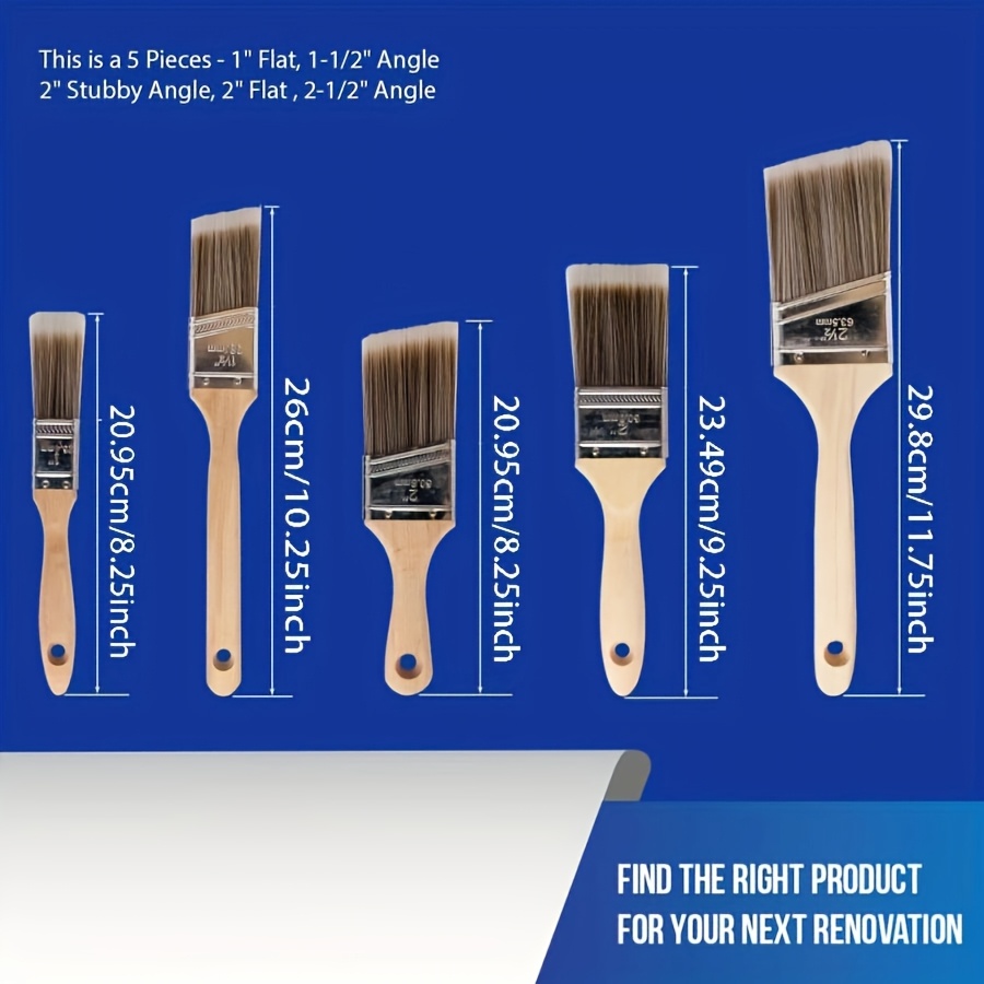 5Pcs High Quality Paint Brush  - Furniture Hardware Pulls recension och pris