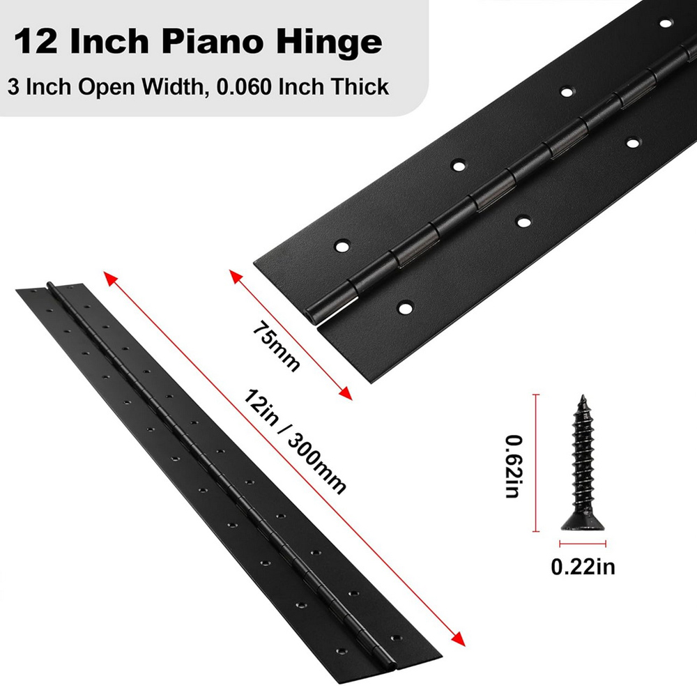6in-20in Black Piano Hinges He - Furniture Hardware Replacement Parts recension och pris