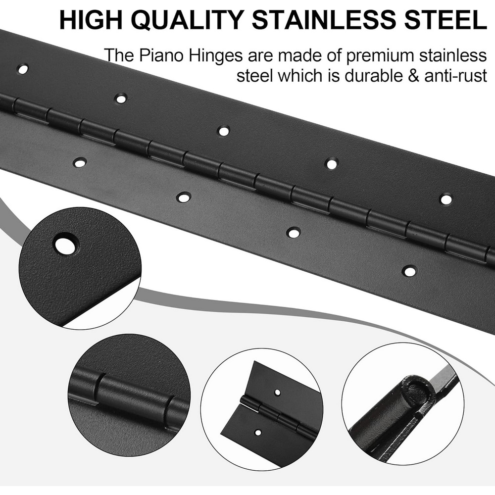 6in-20in Black Piano Hinges He - Furniture Hardware Replacement Parts recension och pris