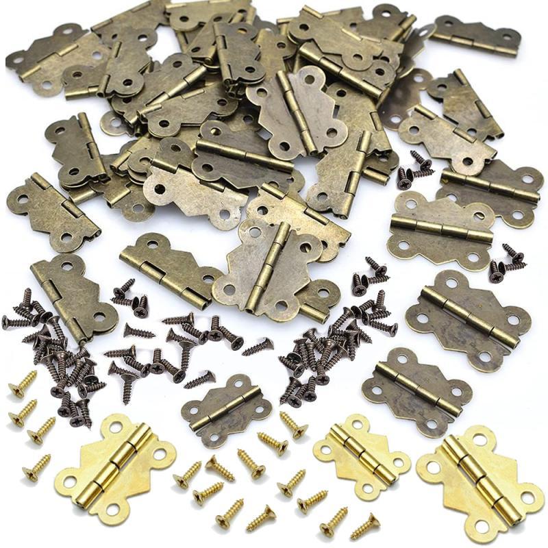 10/20pcs Hinge with Screw Butt - Furniture Hardware Replacement Parts recension och pris