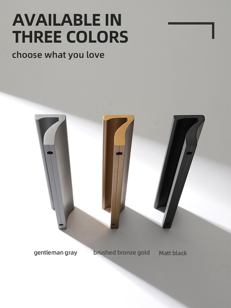 KAK Black Hidden Cabinet Handl - Furniture Hardware Black recension och pris