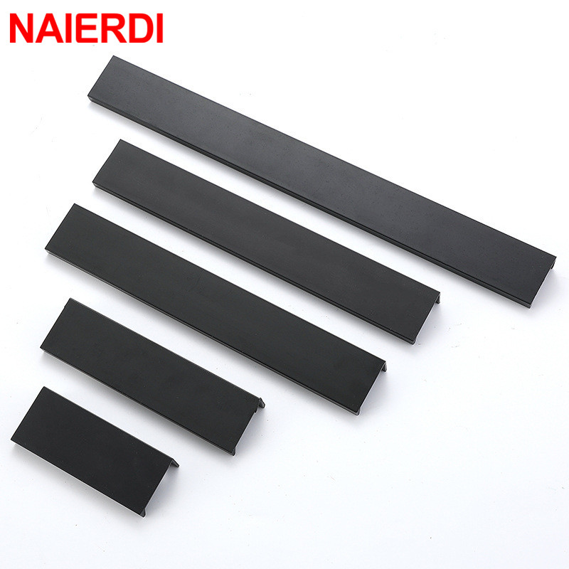 NAIERDI Gold Black Hidden Cabi - Furniture Hardware Black recension och pris