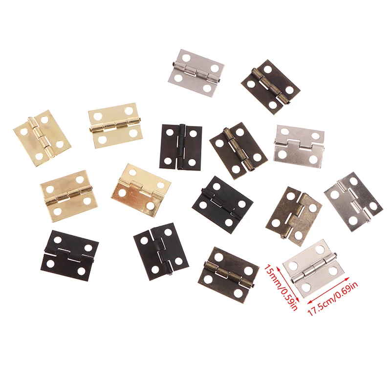 50pcs/box Hinges + 200 Screws  - Furniture Hardware Black recension och pris