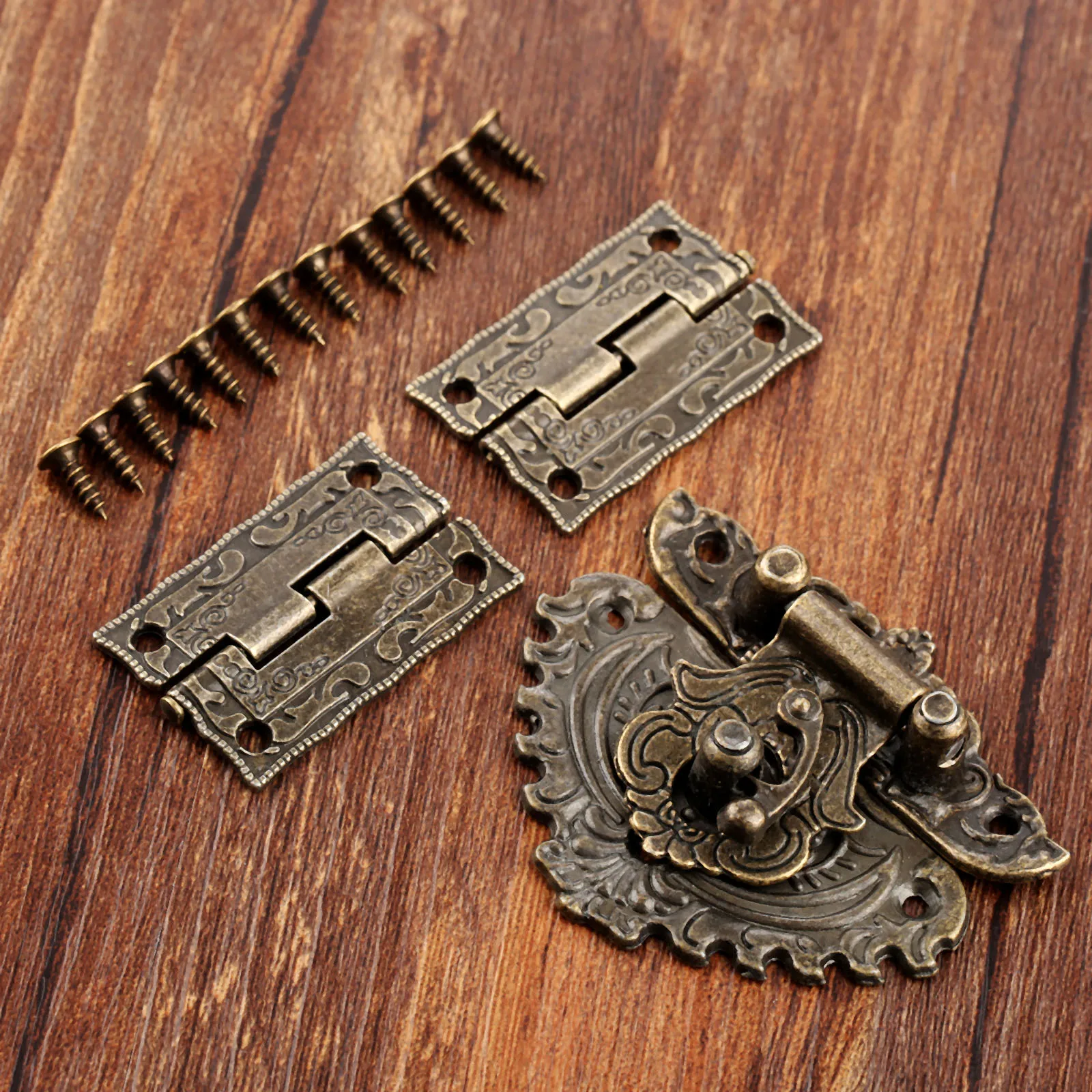 3pcs/set Antique Bronze Padloc - Furniture Hardware Replacement Parts recension och pris