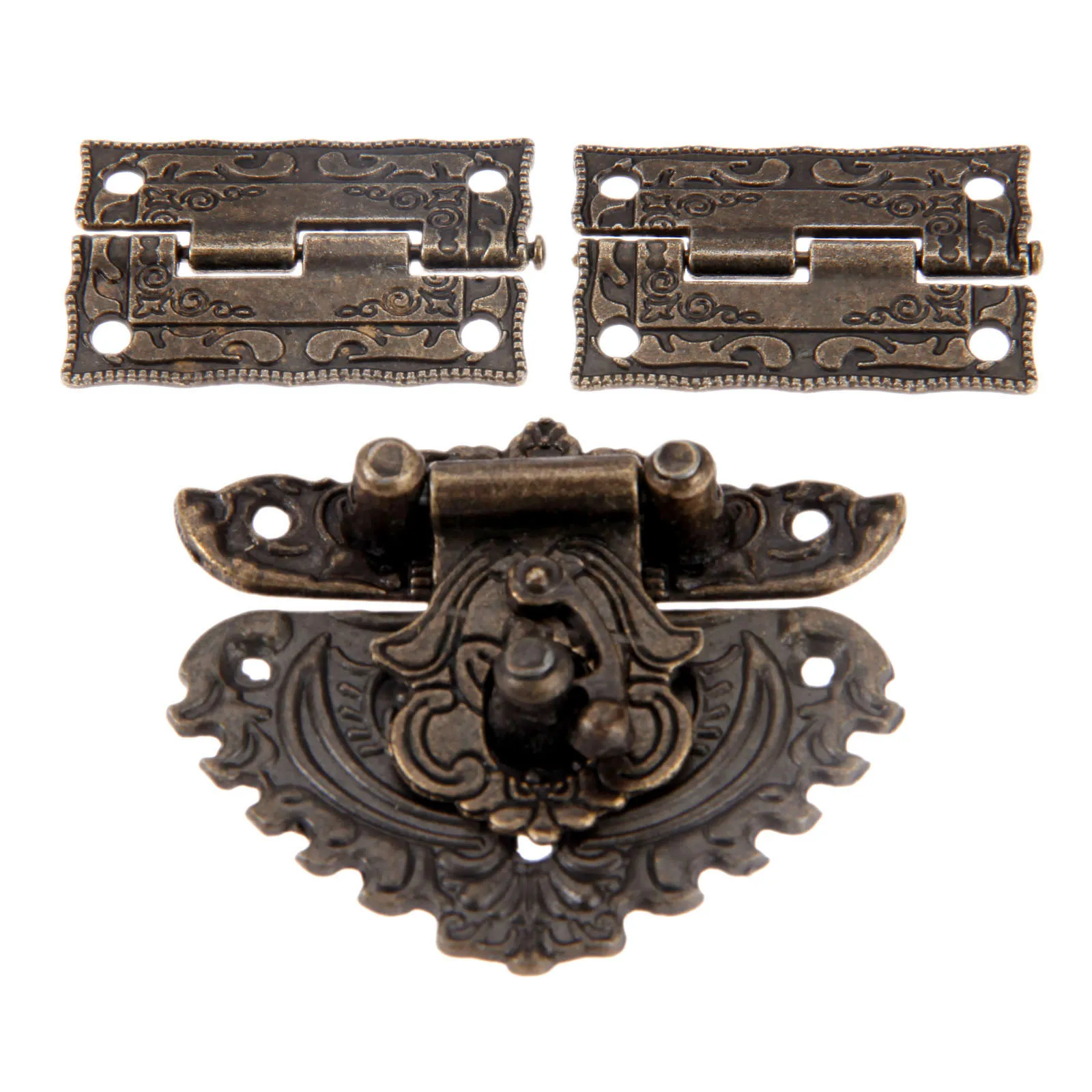 3pcs/set Antique Bronze Padloc - Furniture Hardware Replacement Parts recension och pris