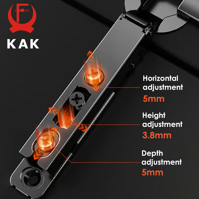 KAK 2PCS Hidden Hydraulic Kitc - Furniture Hardware Black recension och pris