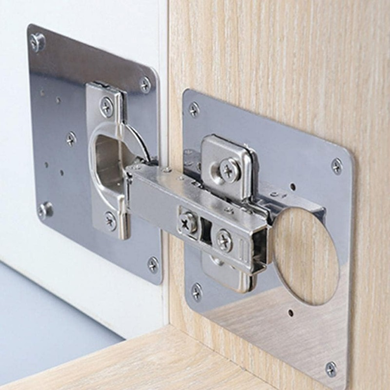 Cabinet Door Hinge Repair Plat - Furniture Hardware Replacement Parts recension och pris