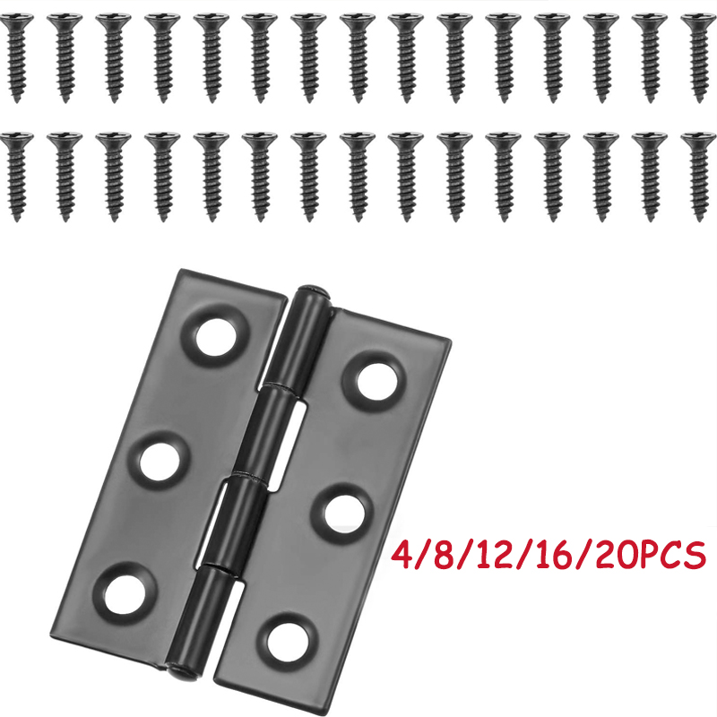 WV Black Door Hinges Stainless - Furniture Hardware Replacement Parts recension och pris